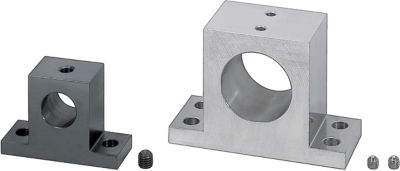 Shaft Supports T-Shaped Set Screw (Machined) - Wide