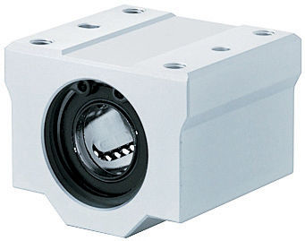 Linear Bushing Housing Units with Dowel Holes - Wide Blocks - Single / Double