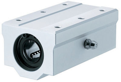 Linear Bushing Housing Units with Dowel Holes - Wide Blocks - Single / Double