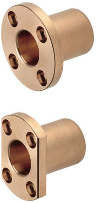 Oil Free Bushings - Bronze, Standard Flanged Housing Units - Compact Flange