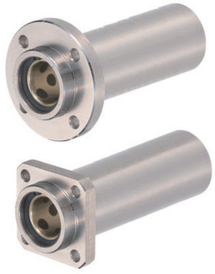 Oil Free Bushing Housing Units - Pilot Flanged - Standard - Built-In Copper Alloy Bushings, Single / Double