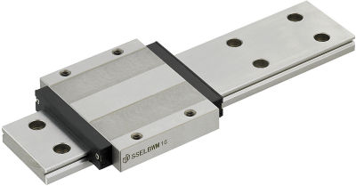 Miniature Linear Guides - Wide Rails - Wide Long Blocks, Light Preload
