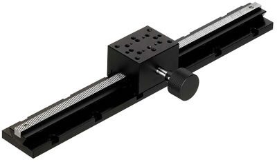 [High Precision] X-Axis Dovetail Slide, Rack & Pinion - Long Stroke (300mm)
