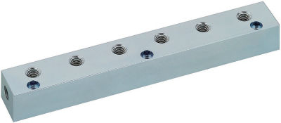 Manifold Blocks - Hydraulic / Pneumatic - Lateral Through Hole, Upper Hole