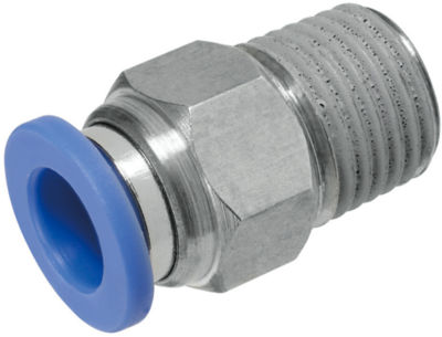 One-Touch Couplings - Male Connectors - Outlined with Hex