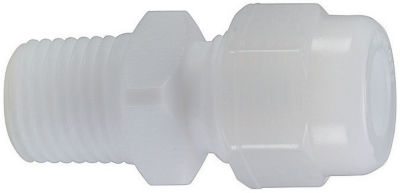 Fluororesin Couplings - Male Connectors / Bore-Through Connectors
