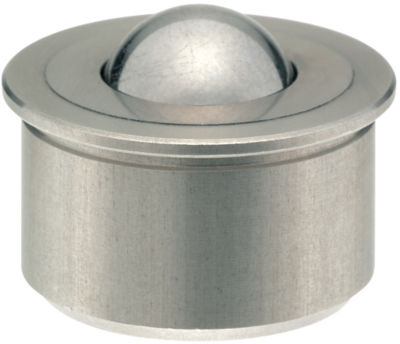 Ball Rollers (For upward facing) - Milled Stainless Steel - Press Fit / Insertion, Adhesive
