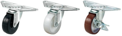 Casters for Aluminum Frames - Corner Angle Light Load Type