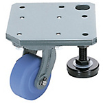 Casters with Integrated Plate and Adjustment Pad/MC Nylon Wheel