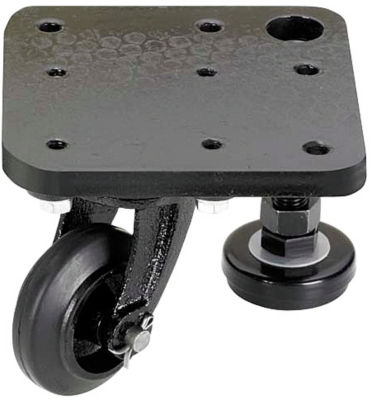 Casters with Integrated Plate and Adjustment Pad/MC Nylon Wheel