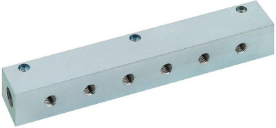 Manifold Blocks - Hydraulic / Pneumatic - Lateral Through Hole, Vertical Semi-Through Hole