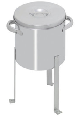 Sanitary Items/Open Lid Kettle with Selectable Spigot Shape