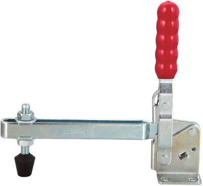 Toggle Clamps-Vertical Handle/Long Arm Type/Flange Base/Arm 112°/Handle 61°