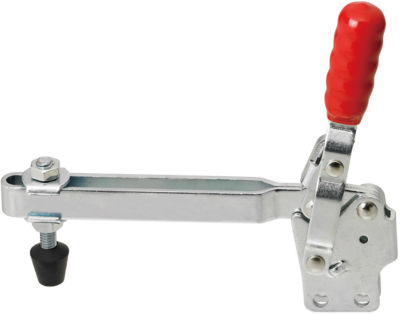 Toggle Clamps-Vertical Handle/Long Arm Type/Straight Base/Arm 100°/Handle 56°