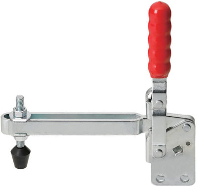 Toggle Clamps-Vertical Handle/Long Arm Type/Straight Base/Arm 112°/Handle 61°