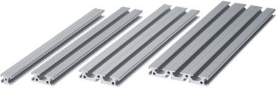Non-Flanged Flat Aluminum Frames - Common to Bar Nuts and Pre-Assembly Insertion Nuts