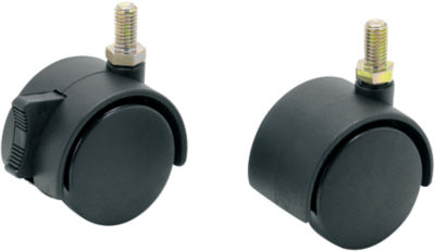Casters for Aluminum Frames - Double Wheels Swivel