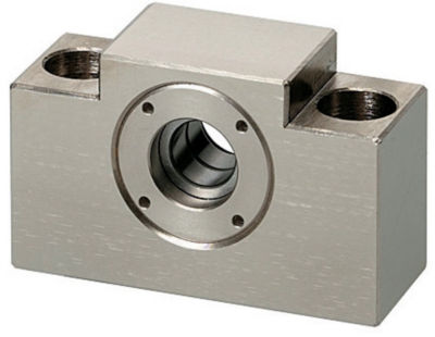 Support Units - Fixed Side, Square <Cost Reduction> - Fixed Side Radial Bearing Type (Economical, for Low Speed Applications) m_series_language_9341