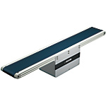 Flat Belt Conveyor SV Series - With Meandering Prevention Crosspiece, Center Drive, 2-Groove Frame (Pulley Dia. 30mm)