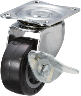 Casters - Light Load - Wheel Material: Urethane - Swivel with Stopper