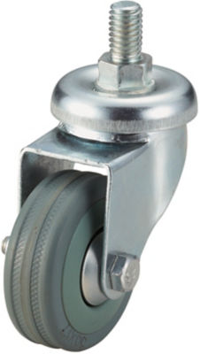 Screw-In Casters - Light Load - Wheel Material: Rubber - Swivel