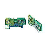 BTFE Series European Style Terminal Blocks (Rail Mounted/Multi-channel/Front Connection/Grounded)