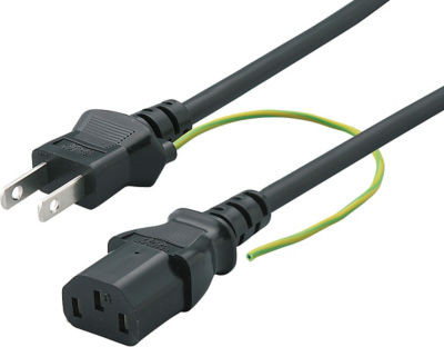 AC Cord, Fixed Length (PSE), Attached to Both Ends
