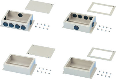 Steel Terminal Block Box, with Lid Model DIN Rail