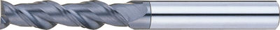 DLC Coated Carbide Square End Mill for Aluminum Machining, 2-Flute / 4D Flute Length (Long) Model