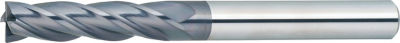 XAL Series Carbide Square End Mill, 4-Flute / 4D Flute Length (Long) Model