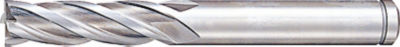 Powdered High-Speed Steel Square End Mill, 4-Flute / Regular / Non-Coated Model