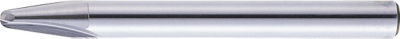 Carbide Straight Edge Taper Ball End Mill, 2-flute