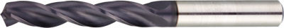 TiAlN Coated Carbide Drill for Cast Iron Machining, 3-Flute / Regular