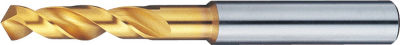 TiN Coated High-Speed Steel Drill, End Mill Shank / Stub
