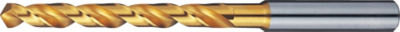 TiN Coated High-Speed Steel Drill, End Mill Shank / Regular