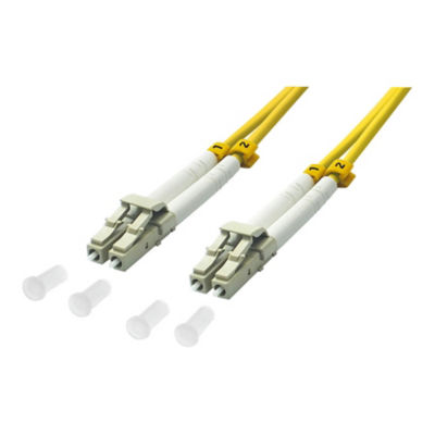 Cavo patch duplex in fibra ottica LC / LC 9/125µ OS2 - giallo