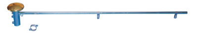 Flag hanger for safety flag single pipe