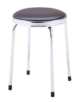 Round Chair (with Rotating Seat and Plated Legs)