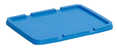 Box Container Lid, Gray/Yellow/Blue/Orange/White/Cream