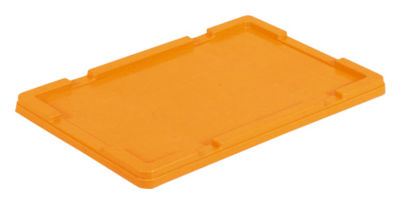 Box Container Lid, Gray/Yellow/Blue/Orange/White/Cream