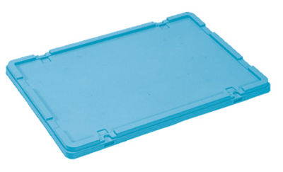 Box Container Lid, Gray/Yellow/Blue/Orange/White/Cream