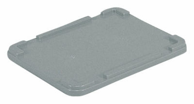 Box Container Lid, Gray/Yellow/Blue/Orange/White/Cream