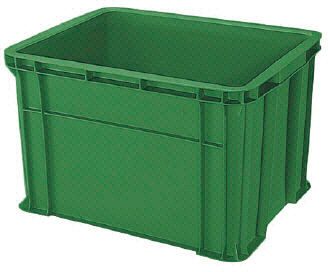 T Type Container, Green/Gray/Yellow