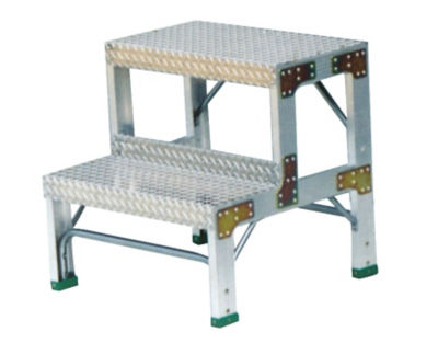 Work Stool, Checker Plate Type, Top Plate Dimensions 600 mm X 340 mm