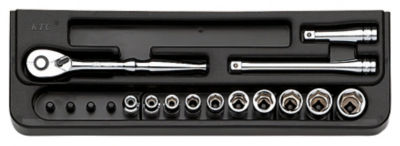 Socket wrench set (6 sided type / 6.3 mm Insertion Angle)