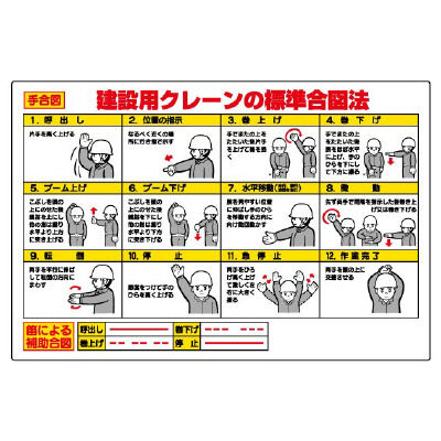 Heavy Machine Loading, Crane Signaling Placard