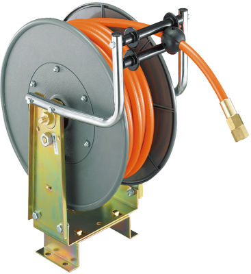 "Air Hose Reel" (Simple Hose Replacement Mechanism Type)