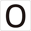 Number Display Sticker "0"