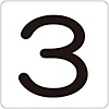 Number Display Sticker "3"