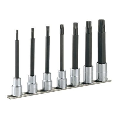 Long Torx Socket Set (Extra Strength Type / with Holder) HTX407L